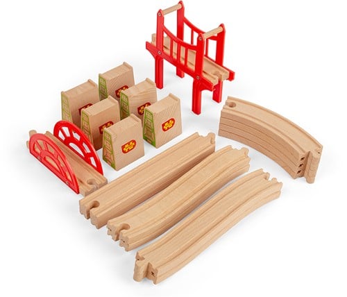 Bigjigs Rail Brücken Ausbauset Für Holzeisenbahn