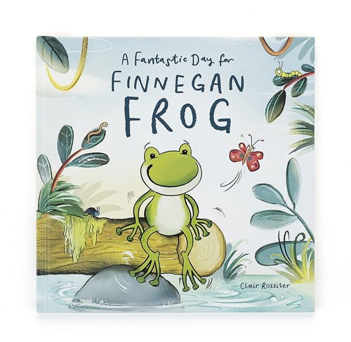 Jellycat Kinderbuch Finnegan Frog - fröhliches Bilderbuch Abenteuer