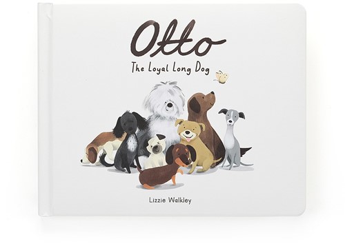 Jellycat Buch Otto der Loyal Lange Hund - 2x23x18cm