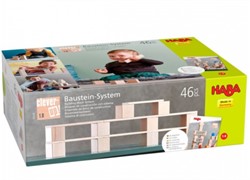 Haba Bausteine Clever-Up! 1.0 Holz-Baukasten 46-teilig Lernspielzeug