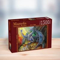 Magnolia Puzzle Blue Dragon and Treasure - 1500 Teile Puzzle-2