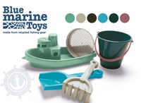 Dantoy Blue Marine Toys Boot- und Sandset - 5-teilig recyceltes Plastik-2