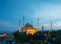 Grafika Blaue Moschee, Türkei - 2000 Teile