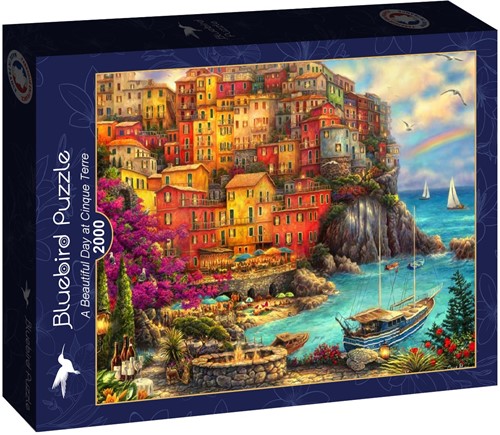 Bluebird Puzzle A Beautiful Day at Cinque Terre - 2000 Teile-2