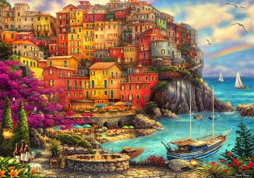 Bluebird Puzzle A Beautiful Day at Cinque Terre - 2000 Teile