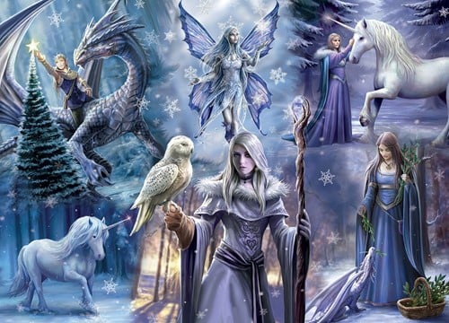 Bluebird Puzzle Anne Stokes - Winter Fantasy - 1000 Teile