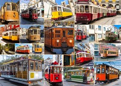Bluebird Puzzle Puzzle Around the World in Trams - 1500 Teile