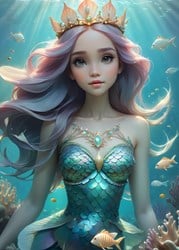 Bluebird Puzzle Kinderpuzzle Beautiful Mermaid - 300 Teile Meerjungfrau