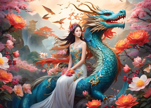 Bluebird Puzzle Blue Dragon - 500 Teile