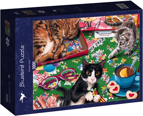 Bluebird Puzzle Katzen-Puzzle - 3000 Teile Tierpuzzle-2
