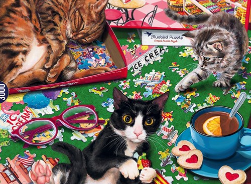 Bluebird Puzzle Katzen-Puzzle - 3000 Teile Tierpuzzle