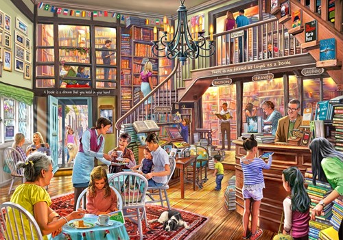 Bluebird Puzzle Bookshop Tearoom - 2000 Teile