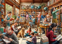 Bluebird Puzzle Puzzle Buchhandlung 2000 Teile mehrfarbig