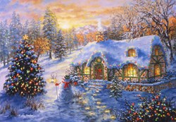 Bluebird Puzzle Weihnachts-Puzzle Christmas Cottage - 1000 Teile