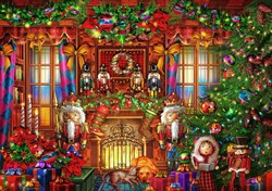 Bluebird Puzzle Weihnachts-Puzzle Christmas Interior - 2000 Teile
