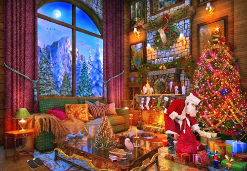 Bluebird Puzzle Christmas Lodge - 1000 Teile