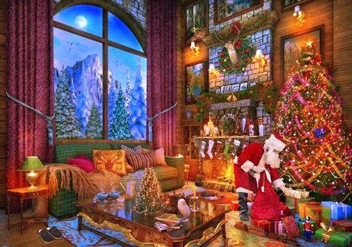 Bluebird Puzzle Christmas Lodge - 2000 Teile