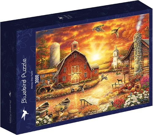 Bluebird Puzzle Puzzle Chuck Pinson Honey Drip Farm 3000 Teile Landschaft-2