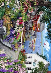 Bluebird Puzzle Puzzlespiel Coastal Garden - 1000 Teile bunt