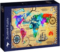 Bluebird Puzzle bunte Weltkarte Puzzle - 2000 Teile-2