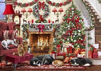 Bluebird Puzzle Puzzle Cosy Fireplace - 2000 Teile Weihnachten