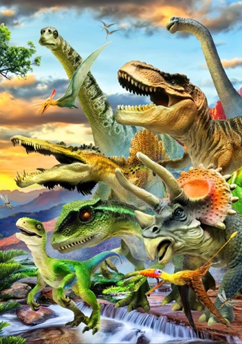 Bluebird Puzzle Dino Sunset - 1000 Teile