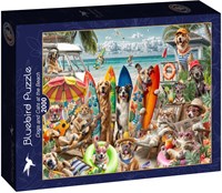 Bluebird Puzzle Hunde und Katzen Strandpuzzle - 2000 Teile-2