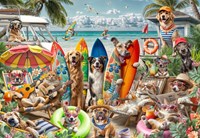 Bluebird Puzzle Hunde und Katzen Strandpuzzle - 2000 Teile