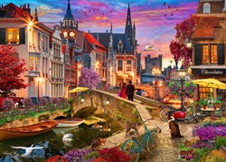 Bluebird Puzzle Legespiel Evening on Canal - 500 Teile mehrfarbig