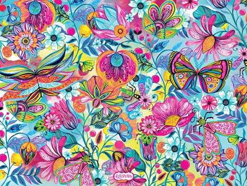 Bluebird Puzzle Fleurs et Papillons - 1000 Teile