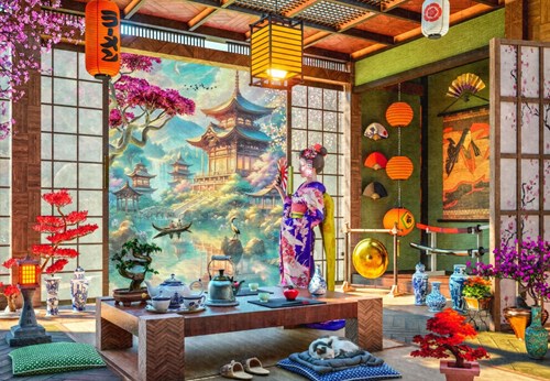 Bluebird Puzzle Japan Tea Room - Erwachsenenpuzzle mit Japan-Motiv