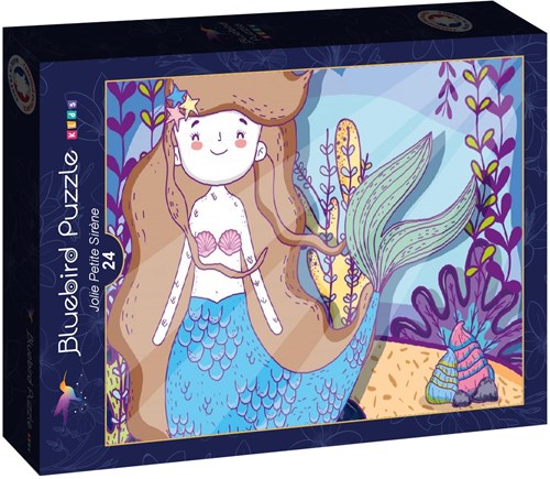 Bluebird Puzzle Kinderpuzzle Jolie Petite Sirène - 24 Teile Meerjungfrau-2
