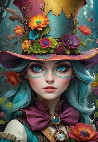 Bluebird Puzzle Puzzle Lady with a Hat - 1000 Teile buntes Motiv