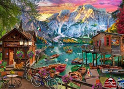 Bluebird Puzzle Lago Di Braies Italien - 500 Teile Puzzle