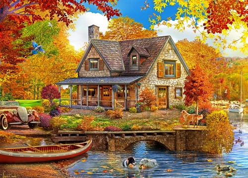 Bluebird Puzzle Lake house - 500 Teile