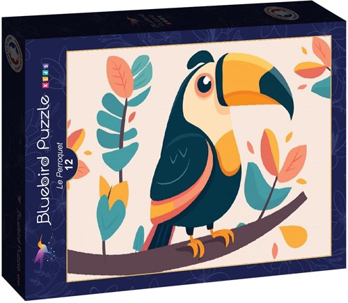 Bluebird Puzzle Legepuzzle Le Perroquet - 12 Teile buntes Spielzeug-2