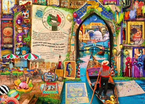 Bluebird Puzzle Legespiel Life is an Open Book Venice - 500 Teile