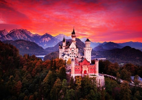 Bluebird Puzzle Neuschwanstein -  Teile