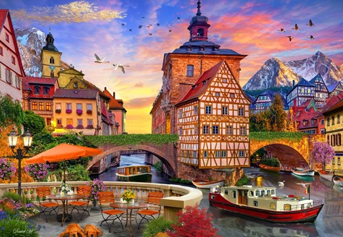 Bluebird Puzzle Old City Hall, Bamberg, Germany - 1000 Teile