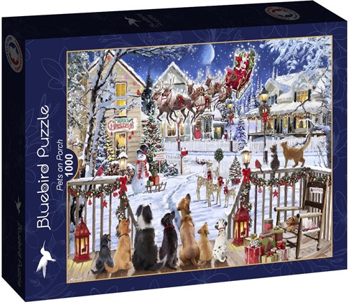 Bluebird Puzzle Pets on Porch - 1000 Teile-2