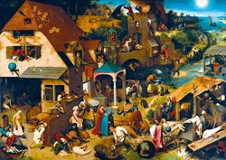 Bluebird Puzzle Kunstpuzzle Pieter Bruegel the Elder Niederländische Sprichwörter 1000 Teile