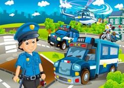 Bluebird Puzzle Police Rescue Team - 48 pieces