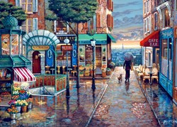 Bluebird Puzzle Legespiel Rainy Day Stroll - 500 Teile - buntes Motiv