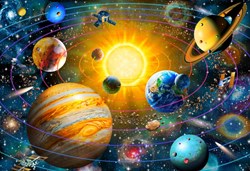 Bluebird Puzzle Legespiel Ringed Solar System - 300 Teile Lernspielzeug