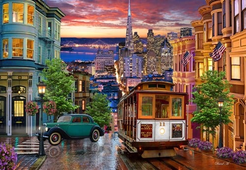 Bluebird Puzzle San Francisco Trolley - 1000 Teile