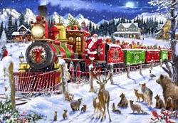 Bluebird Puzzle Weihnachts-Puzzle Santa Express Usa - 1000 Teile