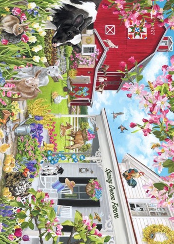 Bluebird Puzzle Spring Green farm - 500 Teile