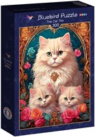 Bluebird Puzzle Katzenpuzzle The Cat Trio - 300 Teile-2