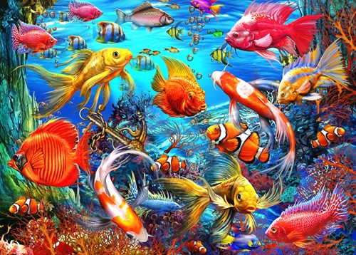 Bluebird Puzzle Tropical Fish - 500 Teile