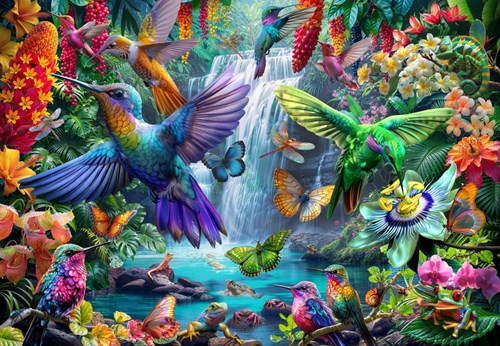 Bluebird Puzzle Tropical Hummingbirds -  Teile